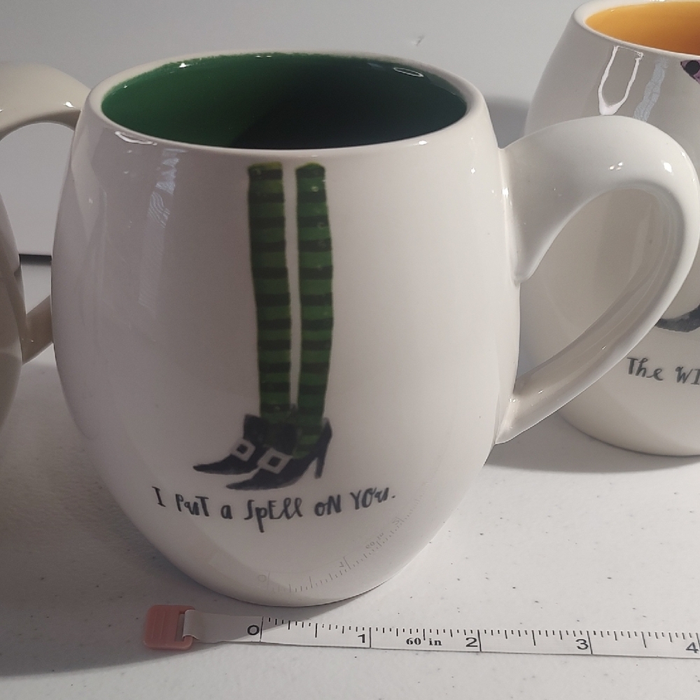 Rae Dunn Witch-Themed Mug Set - Black and White - Picture 4 of 9